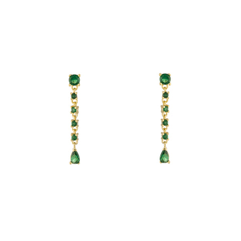 Emerald Drop Earrings