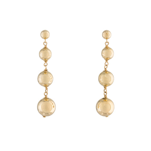 Gold Ball Earrings