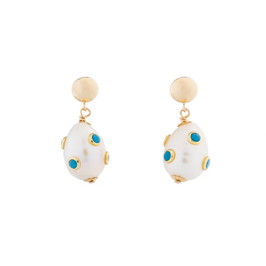 Encrusted Pearl Earrings