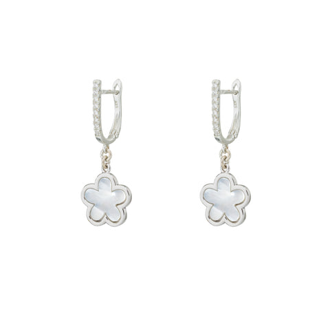 Mother of Pearl Flower Earring