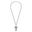Onyx Cross Necklace