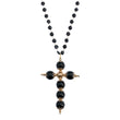 Onyx Cross Necklace