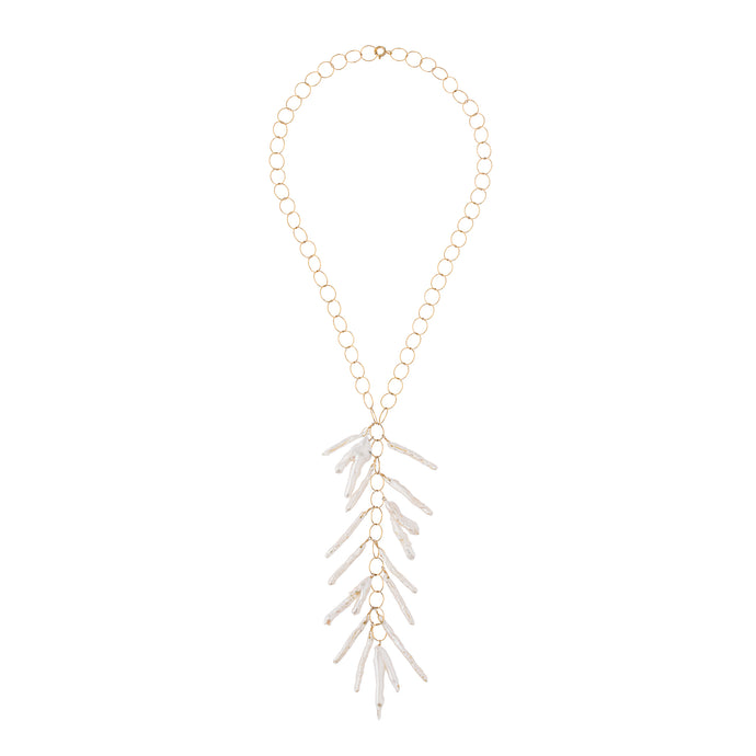 The Sea Pearl Tassle Necklace