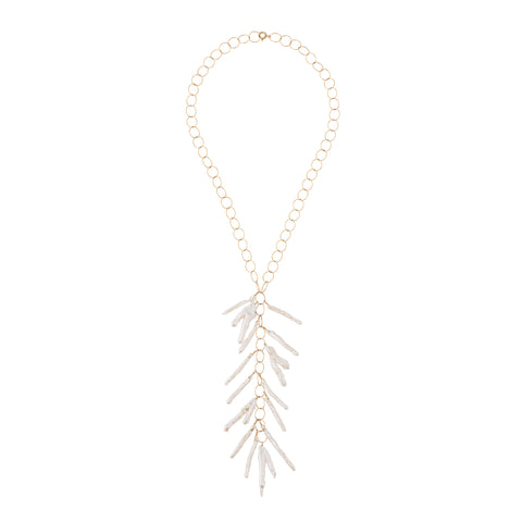 The Sea Pearl Tassle Necklace