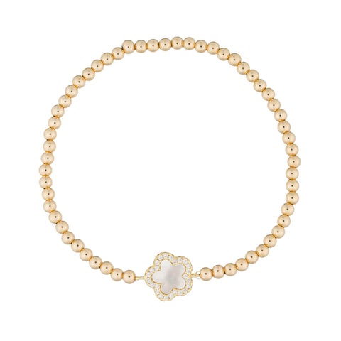 Mother of Pearl Flower Bracelet