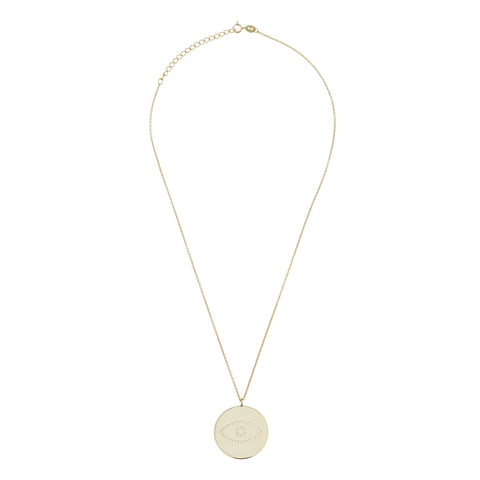 Eye Disk Necklace