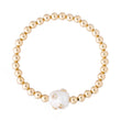 Pearl and Zirconia Encrusted Bracelet