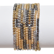 Three Color Hematite Bracelet